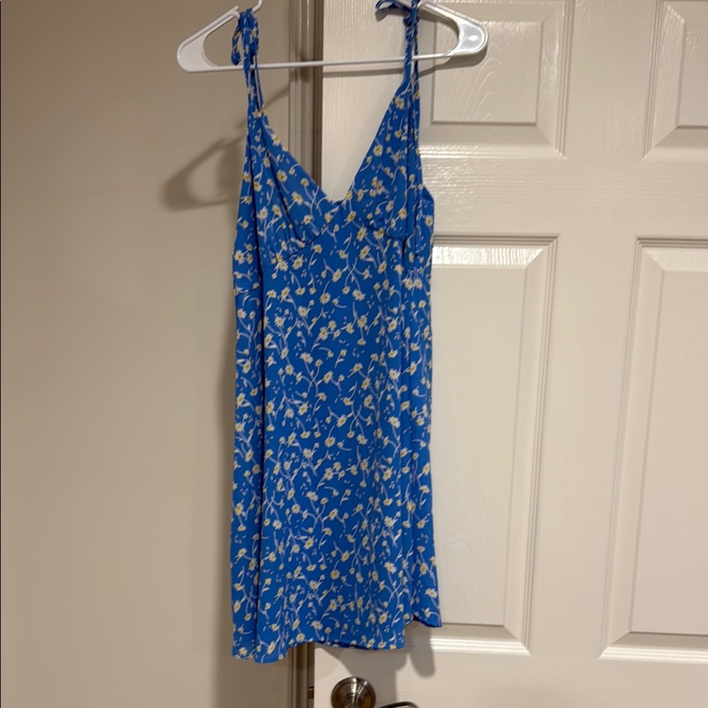 Floral Blue Dress